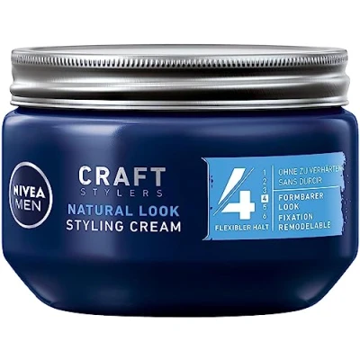Abbildung von NIVEA MEN Styling Cream im 1er Pack (1 x 150ml), Haarcreme für formbaren Halt ohne zu verhärten, flexibles Haargel einen Natural Look