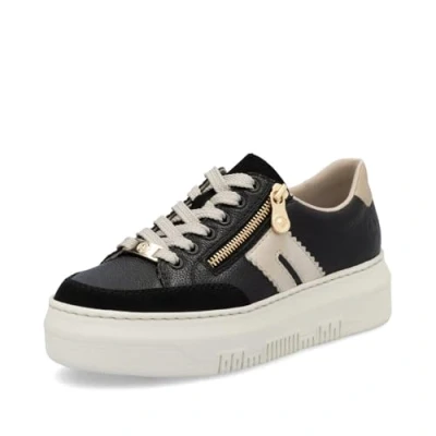 Abbildung von Rieker Sneaker low, Damen, Größe: 43, Black wihte Schuhe