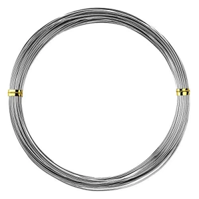 Abbildung von Ideen mit Herz Schmuckdraht Basteldraht Aluminiumdraht dünn 1 mm breit 10 m lang (silber)