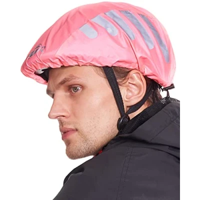 Abbildung von BTR Regenschutz für Fahrradhelm, winddichter Regenüberzug, atmungsaktiver und wasserfester Helmüberzug