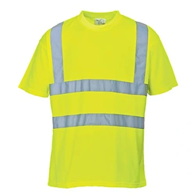 Abbildung von Portwest Warnschutz T Shirt, Größe: 6XL, Farbe: Gelb, S478YER6XL
