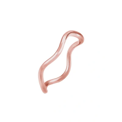 Abbildung von Elli Ring Damen Wellen Minimal Geo in 925 Sterling Silber Rosé vergoldet