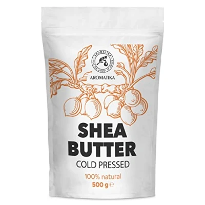 Abbildung von Shea Butter 500g Kaltgepresst Afrika Rein &amp; Natürlich Karité Body Körperbutter Massage Intensive Pflege für Gesicht Körper Haare