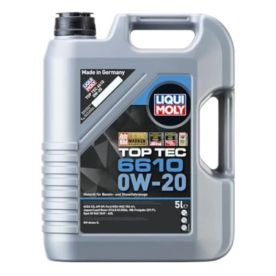 Abbildung von Liqui Moly Top Tec 6610 0W 20 5l Motoröl 21662 SUBARU: XV I, Outback IV, Forester III, TOYOTA: Verso, Aygo, Yaris III Hatchback, MAZDA: 6 Estate