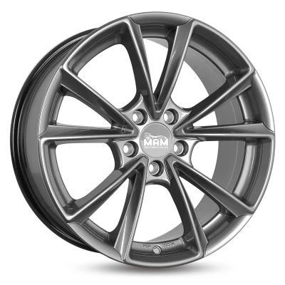 Abbildung von MAM 5 loch 20Zoll 112mm Alufelge A5 Palladium lackiert MAMA58520511230PP Felge