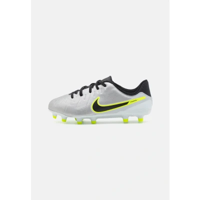 Abbildung von Nike Performance JR Legend 10 Academy FG/MG Unisex Fußballschuh Nocken für Kinder, Größe: 36, Metallic silver/black/volt Schuhe