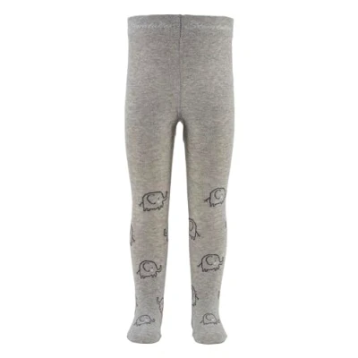 Abbildung von Sterntaler Kinder Strumpfhose mit Motiv Elefanten, Unisex hellgrau melange, 128