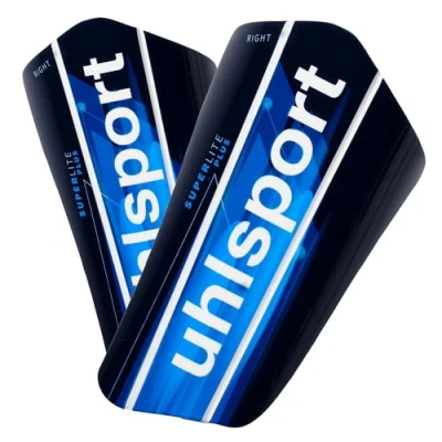 Abbildung von uhlsport Super Lite Plus, Unisex Jugend Fußball Schienbeinschoner, Azul Marino/Azul fluor/bl, S