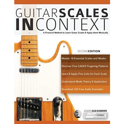 Abbildung von Guitar scales in Context: A practical encyclopaedia and playing guide to musically learn on (Learn Theory Technique)