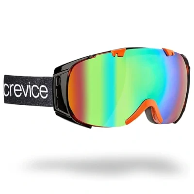 Abbildung von Black Crevice Kinder Skibrille Warh, schwarz/Orange, One Size…