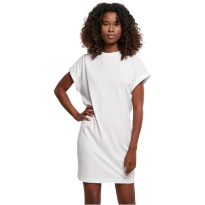 Abbildung von Urban Classics Ladies Rainbow TEE Dress Jerseykleid, Damen, Größe: XXL, White