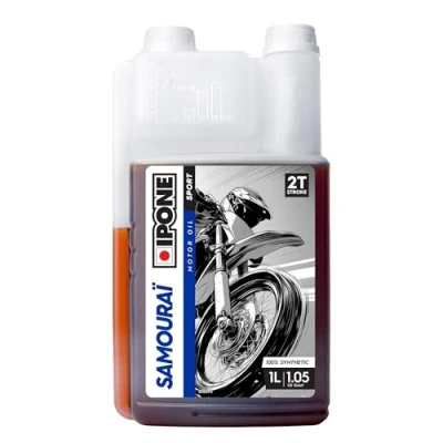 Abbildung von IPONE Samourai Racing Erdbeere Motoröl ZT Motorrad Vollsynthetisch mit Ester Hochleistungs Schmierstoff 1 Liter Dosierkanister