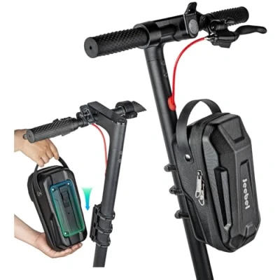 Abbildung von Jeebel 2/3L E Scooter Tasche Lenkertasche für Elektroroller wasserdichte mit Schnellspanner Gestell Vordertasche Xiaomi Mijia/Sedway ES/Ninebot/Faltrad Eva(3L Plus)
