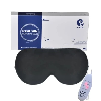 Abbildung von Augenmaske Wärmend, PJYU Elektrische Wärmebrille Beheizte für Trockenen Augen und Blepharitis, Überanstrengung der Augen, MGD Styes Relief (Schwarz)
