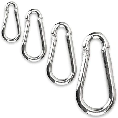 Abbildung von C.P. Sports Karabinerhaken 80mm x 8 mm belastbar bis 230kg &amp; 60mm 6mm 150kg 1 60 Stück Karabiner Haken Schnapphaken (140 12 mm, 5 Stück)