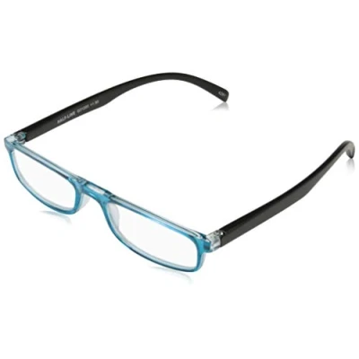 Abbildung von I NEED YOU HALF LINE, G31200, Kunststoffbrille mit Federtechnik, blau schwarz, +2 Dioptrien