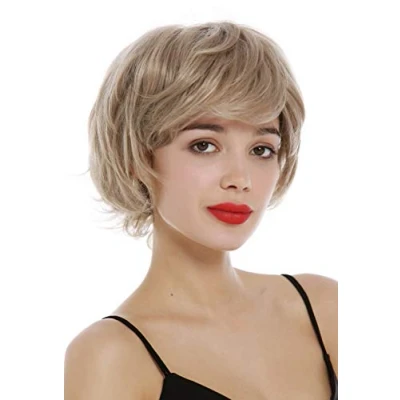 Abbildung von WIG ME UP YZF 4015 16/26/silver Perücke Damen kurz Kurzhaarfrisur Pixie Cut fransig voluminös Blond Mix mit silbergrauen Strähnchen