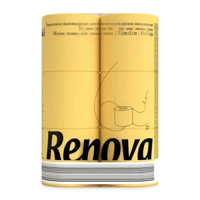 Abbildung von RENOVA YELLOW Toilet Paper 6 Rolls