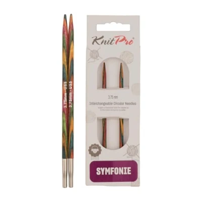 Abbildung von KnitPro 20421 wechselbare Nadelspitzen Symfonie Holz kurz, 3,75 mm