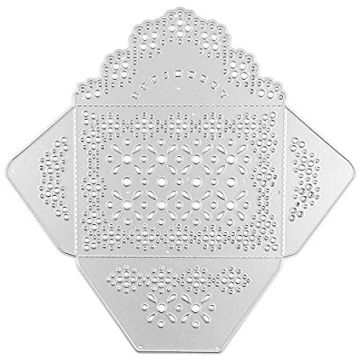 Abbildung von Ideen mit Herz Stanzschablone, Umschlag, 16cm x 16,2cm, passend für gängige Stanzmaschinen zum Gestalten von Umschlägen Valentinstag, Muttertag, Geburtstag, Weihnachten, Gutschein, Geldgeschenk