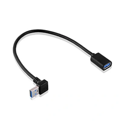 Abbildung von S SIENOC 30cm USB 3.0 Winkel Adapter 90 Grad Winkeladapter A Stecker zu Buchse kompatibel mit Allen Kabeln optimale Kabelführung (A Buchse)