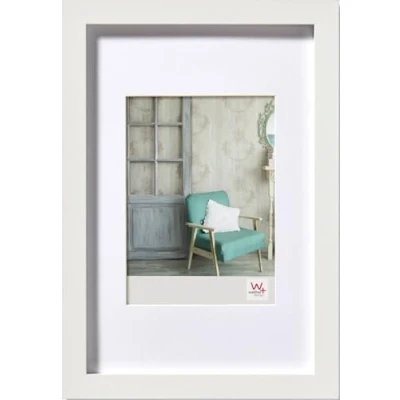Abbildung von walther design Bilderrahmen Stockholm 18x24 cm, weiss, Holzrahmen EA824W