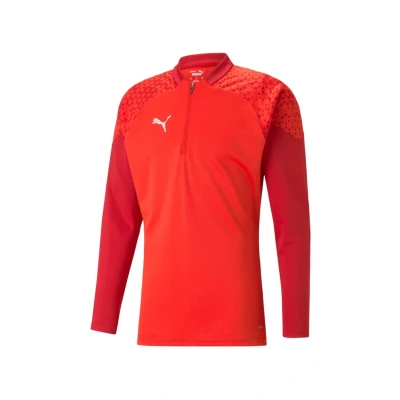Abbildung von Puma Fussball Teamsport Teamcup Halfzip SW Langarmshirt, Herren, Größe: Small, Rot