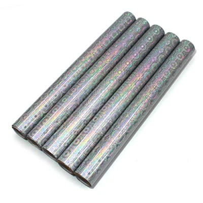 Abbildung von 5er Set Klebefolie Hologramm Selbstklebende Glitzer Dekofolie Farbig Bastelfolie Glitter Vinyl Aufkleber DIY 100cm x 33cm (Mandala)