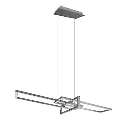 Abbildung von Trio Leuchten LED Pendelleuchte Salinas 320310307, Metall Nickel matt, inkl. 34 Watt LED, Switch Dimmer