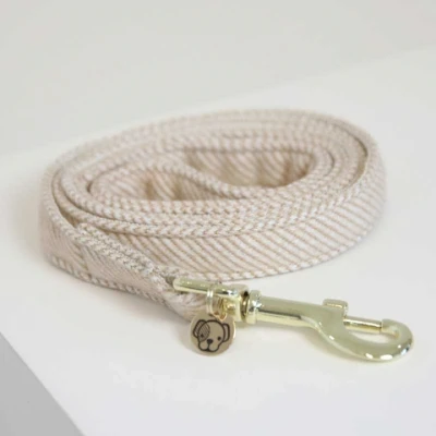 Abbildung von Kentucky Hundeleine Wolle Beige 120cm