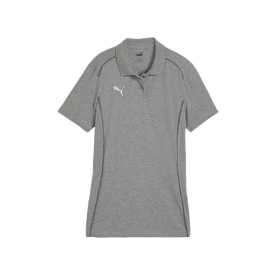 Abbildung von Puma Fussball Teamfinal Casuals Poloshirt, Damen, Größe: XS, Grausilber