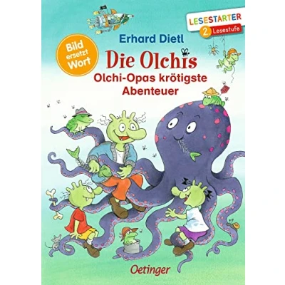 Abbildung von Die Olchis. Olchi Opas krötigste Abenteuer: Bild ersetzt Wort. Lesestarter 2. Lesestufe. Lustige Gute Nacht Geschichten zum Vorlesen und Einschlafen für Kinder ab 4 Jahren