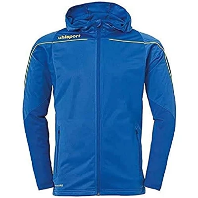 Abbildung von uhlsport Kinder Stream 22 Track Hood Jacke, azurblau/limonengelb, 140