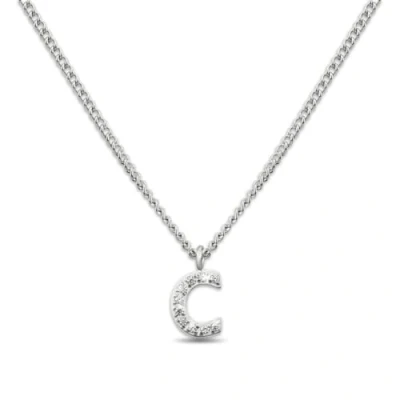 Abbildung von GD GOOD.designs Kette mit Buchstaben C Silber für Damen I Hautverträgliche Halskette initialen Anhänger Silberne Edelstahl Buchstabenkette