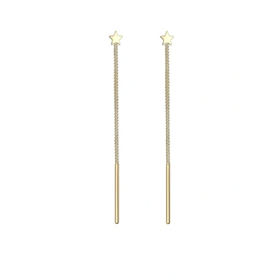 Abbildung von Elli STAR Design Ohrringe goldcoloured, Damen, Größe: One Size, Gold coloured
