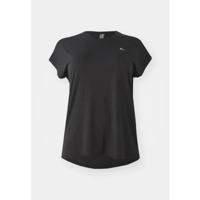 Abbildung von ONLY Play Onpaubree SS Loose Train Curvy NOOS Tshirt basic, Damen, Größe: 44/46, Black