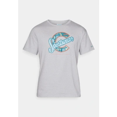 Abbildung von Columbia Rapid RIDGE Graphic TEE Tshirt print, Herren, Größe: Large, Grey heather