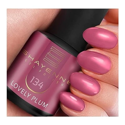 Abbildung von SHAYENNE Shellac Gel Nagellack 15 ml für UV LED Lampe 134 Lovely Plum Lila Violett MADE in GERMANY Nail Polish for Lamp Nagel