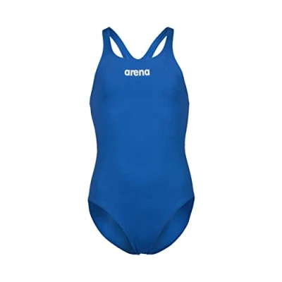 Abbildung von ARENA Solid Swim Pro Team Einteiliger Badeanzug für Mädchen, Schnelltrocknender Badeanzug, Sportliche Badebekleidung MaxLife Eco Gewebe mit Maximaler Chlorbeständigkeit und 50+ UV Schutz
