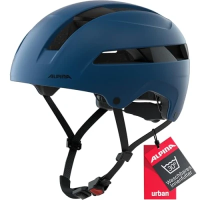 Abbildung von ALPINA SOHO Extrem Robuster, Leichter &amp; Individuell Anpassbarer Urban Fahrradhelm Für Erwachsene, navy matt, 51 56 cm, Navymatt