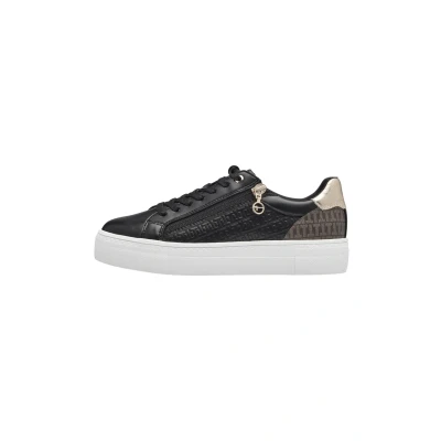 Abbildung von Tamaris Damen Sneaker Vegan; Black/Gold, EU 39