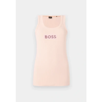 Abbildung von BOSS Ematite Stone Badge Top, Damen, Größe: XS, Open pink