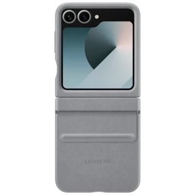 Abbildung von Samsung Pu Leder Back Cover Grau Galaxy Z Flip 6
