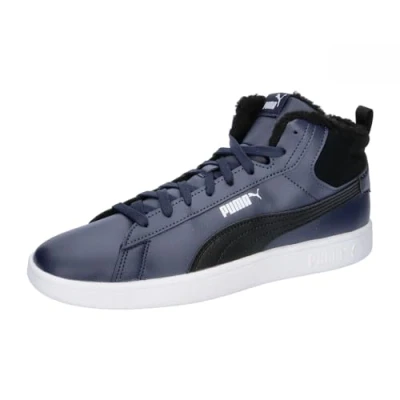 Abbildung von Puma Smash 3.0 MID Unisex Sneaker high, Größe: 40, Navy/black/white Leder und lederimitat