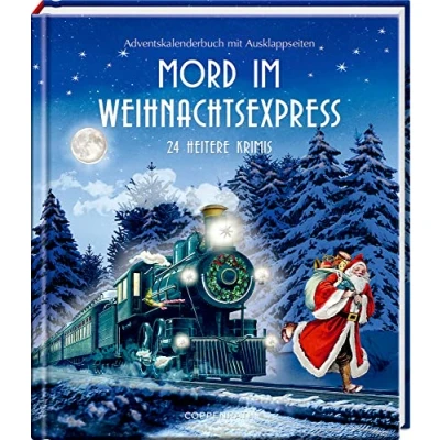 Abbildung von Mord im Weihnachtsexpress: 24 heitere Krimis Adventskalenderbuch mit Ausklappseiten