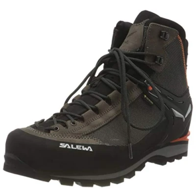 Abbildung von Salewa MS Crow Gore TEX Herren Trekking &amp; Wanderstiefel, Braun (Wallnut/Fluo Orange), 40.5 EU