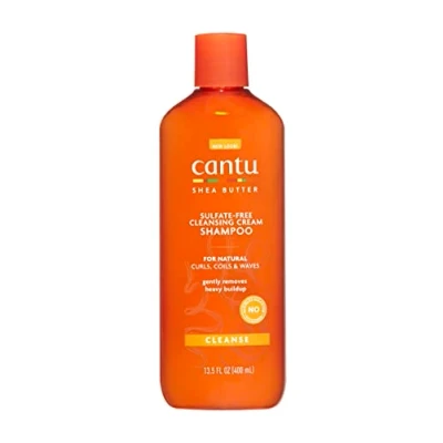 Abbildung von Cantu Feuchtigkeitsspendendes Shampoo mit Sheabutter Sulfatfreies für Locken und strukturiertes Haar 1er Pack (1 x 400ml), Verpackung kann abweichen