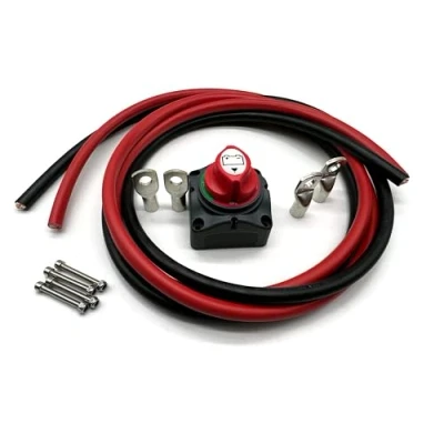 Abbildung von eXODA Kabel 50mm2 4X M10 Kabelschuh 2m Rot Schwarz mit Trennschalter