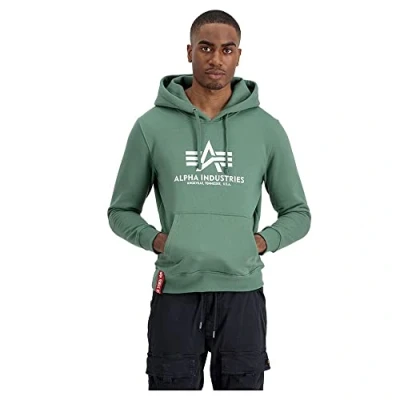 Abbildung von Alpha Industries Basic Hoody Kapuzensweat für Herren Ivy Green