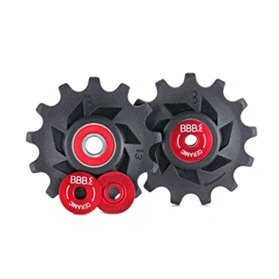 Abbildung von BBB Cycling Derailleur Pulley Ceramic 13 Zähne Hinten 12 Fach Jockey Räder Roller Shimano Kompatibel für Rennrad Urban MTB Bicycle RollerBoys BDP 19